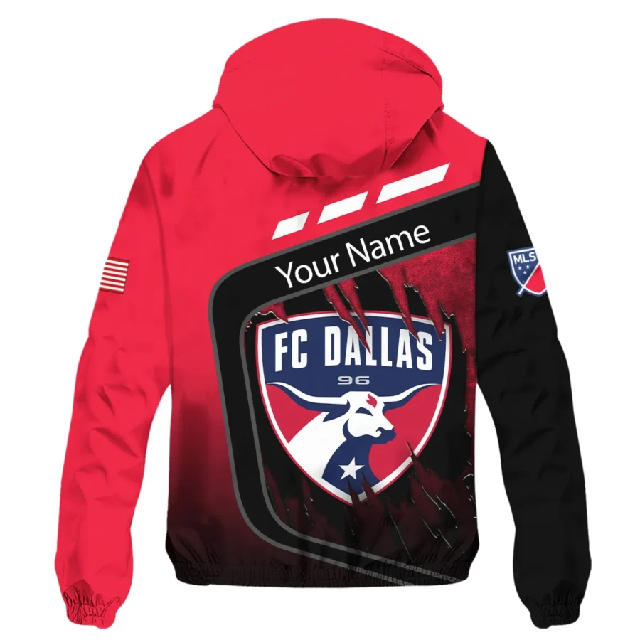 MLS FC Dallas Exclusive All Over Prints BLMLS51024A1DALWJ - Windbreaker Outdoor Jacket