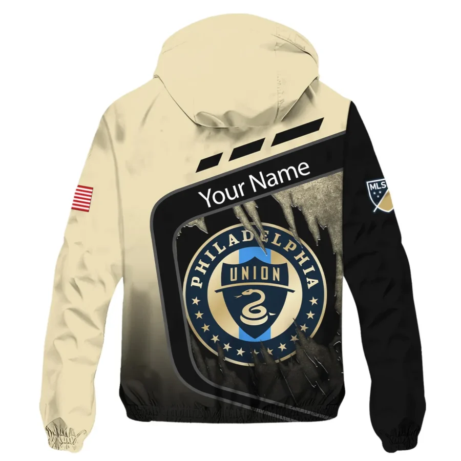 MLS Philadelphia Union Exclusive All Over Prints BLMLS51024A1PHIWJ - Windbreaker Outdoor Jacket