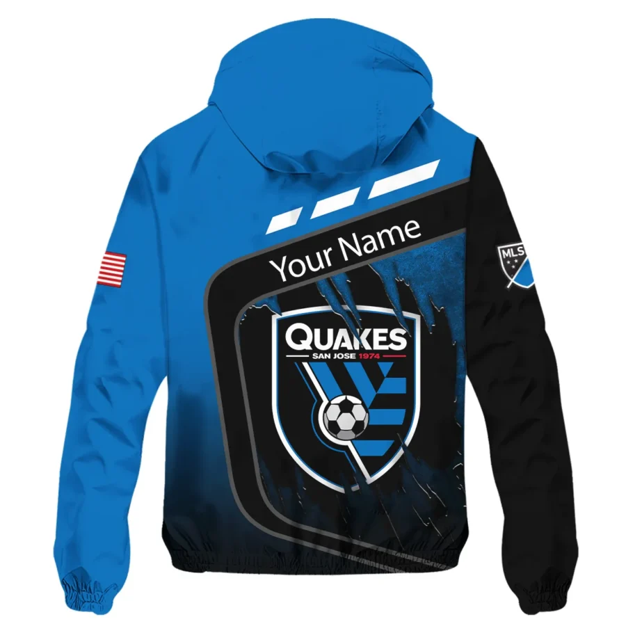 MLS San Jose Earthquakes Exclusive All Over Prints BLMLS51024A1SJWJ - Windbreaker Outdoor Jacket