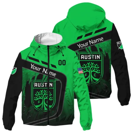 MLS Austin FC Exclusive All Over Prints BLMLS51024A1ATXWJ - Windbreaker Outdoor Jacket