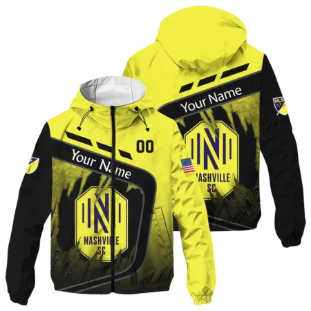 MLS Nashville SC Exclusive All Over Prints BLMLS51024A1NSHWJ - Windbreaker Outdoor Jacket