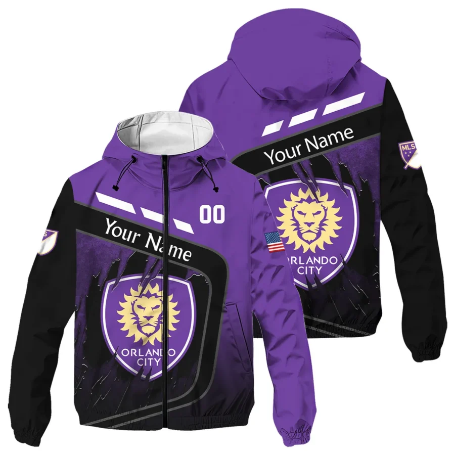 MLS Orlando City Exclusive All Over Prints BLMLS51024A1ORLWJ - Windbreaker Outdoor Jacket