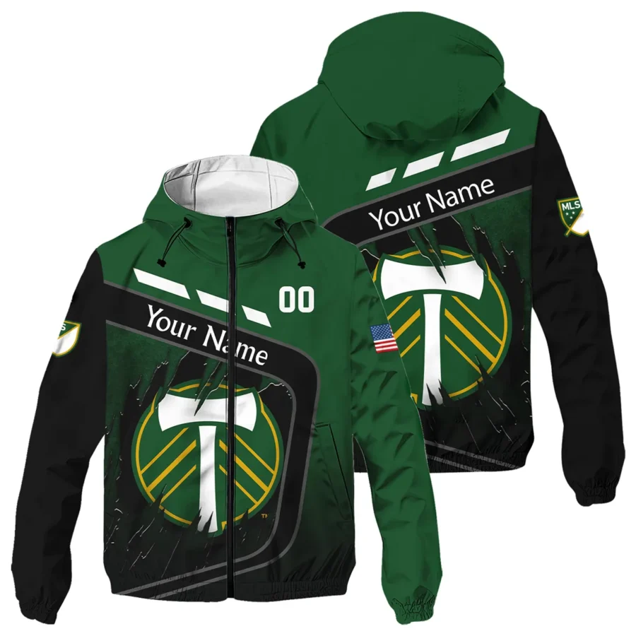 MLS Portland Timbers Exclusive All Over Prints BLMLS51024A1PORWJ - Windbreaker Outdoor Jacket