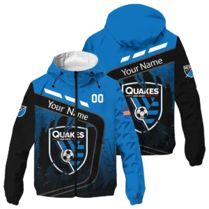 MLS San Jose Earthquakes Exclusive All Over Prints BLMLS51024A1SJZHD - Zip Hoodie