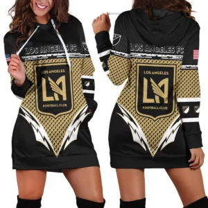 MLS Los Angeles FC Exclusive All Over Prints BLMLS31024A1LAFHDR - Hoodie Dress