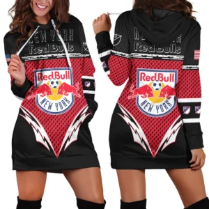 MLS New York Red Bulls Exclusive All Over Prints BLMLS31024A1NYHDR - Hoodie Dress