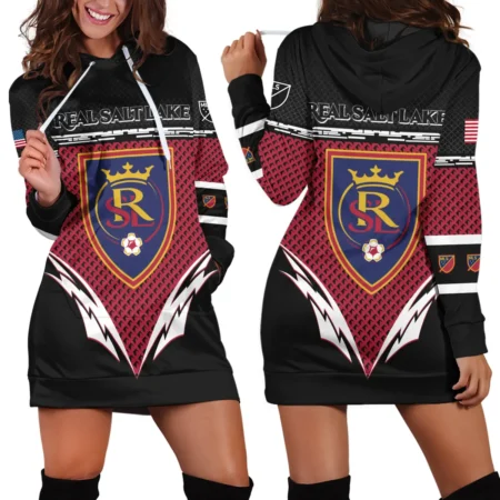 MLS Real Salt Lake Exclusive All Over Prints BLMLS31024A1RSLHDR - Hoodie Dress