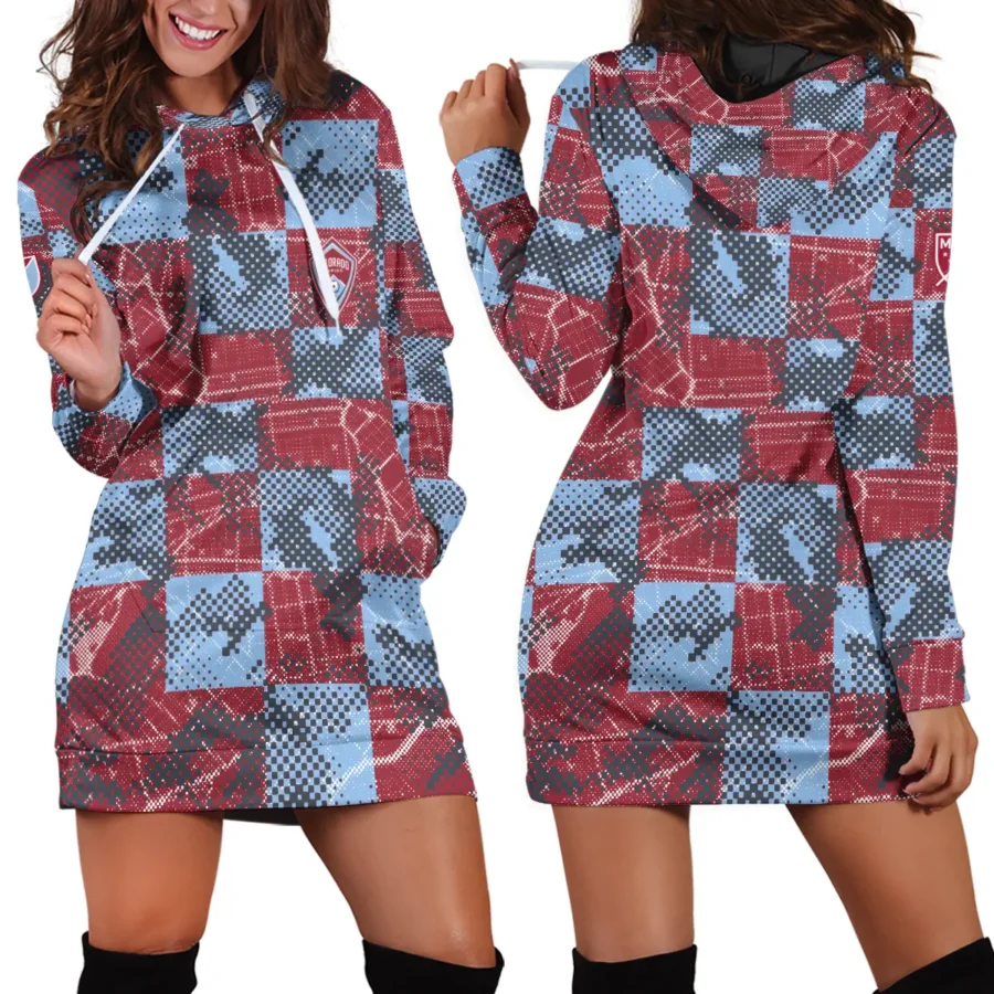 MLS Colorado Rapids Exclusive All Over Prints BLMLS41024A1COLHDR - Hoodie Dress