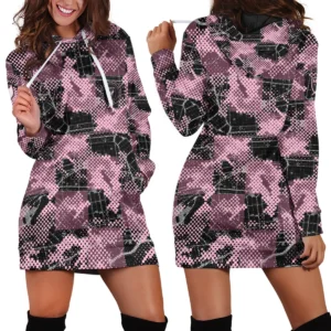 MLS Inter Miami Exclusive All Over Prints BLMLS41024A1MIAHDR - Hoodie Dress