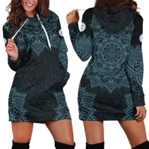 Mandala Pattern MLS Charlotte Exclusive All Over Prints BLMLS41024A2CLT1HDR - Hoodie Dress