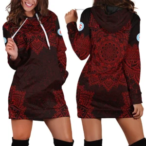 Mandala Pattern MLS Chicago Fire Exclusive All Over Prints BLMLS41024A2CHI2HDR - Hoodie Dress