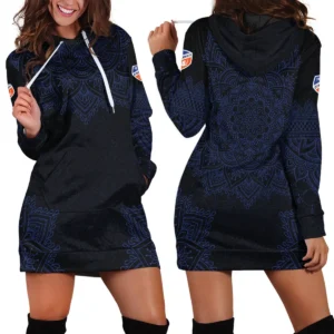 Mandala Pattern MLS Cincinnati Exclusive All Over Prints BLMLS41024A2CIN1HDR - Hoodie Dress