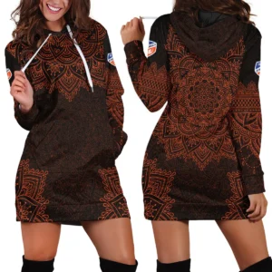 Mandala Pattern MLS Inter Miami Exclusive All Over Prints BLMLS41024A2MIA1HDR - Hoodie Dress