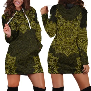 Mandala Pattern MLS Cincinnati Exclusive All Over Prints BLMLS41024A2CIN1HDR - Hoodie Dress