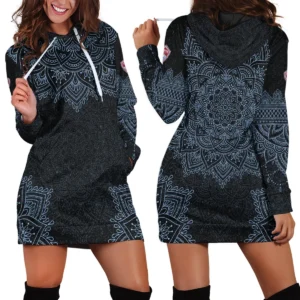 Mandala Pattern MLS Real Salt Lake Exclusive All Over Prints BLMLS41024A2RSL2HDR - Hoodie Dress