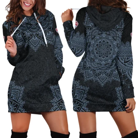 Mandala Pattern MLS Colorado Rapids Exclusive All Over Prints BLMLS41024A2COL2HDR - Hoodie Dress