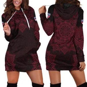 Mandala Pattern MLS DC United Exclusive All Over Prints BLMLS41024A2DC1HDR - Hoodie Dress