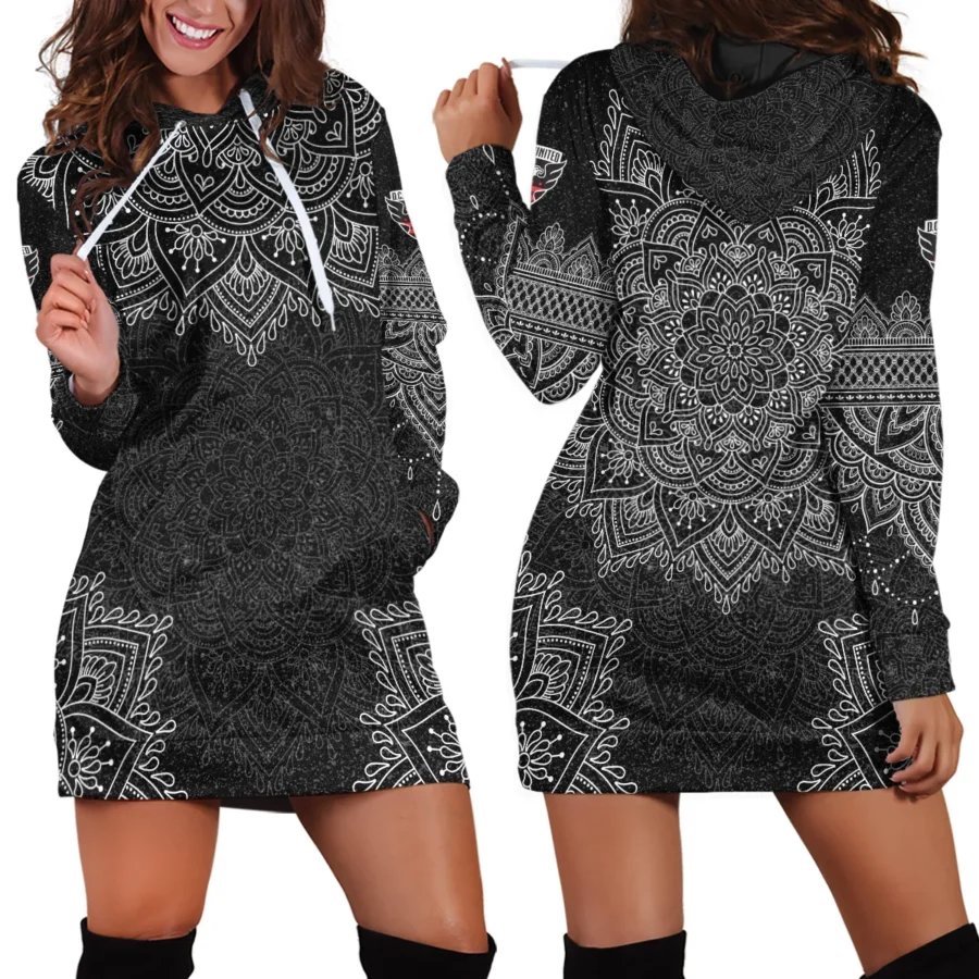 Mandala Pattern MLS DC United Exclusive All Over Prints BLMLS41024A2DC1HDR - Hoodie Dress