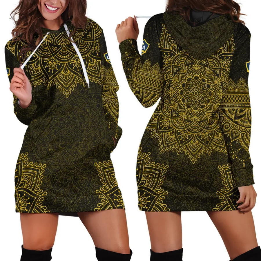 Mandala Pattern MLS LA Galaxy Exclusive All Over Prints BLMLS41024A2LA2HDR - Hoodie Dress