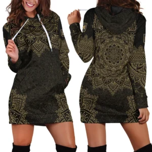 Mandala Pattern MLS New York City Exclusive All Over Prints BLMLS41024A2NYC1HDR - Hoodie Dress