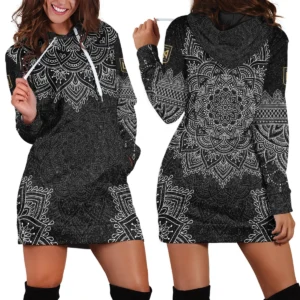 Mandala Pattern MLS New York City Exclusive All Over Prints BLMLS41024A2NYC2HDR - Hoodie Dress