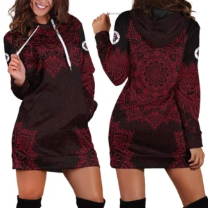 Mandala Pattern MLS Nashville SC Exclusive All Over Prints BLMLS41024A2ATL2HDR - Hoodie Dress