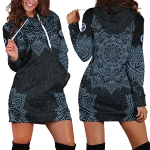 Mandala Pattern MLS Los Angeles FC Exclusive All Over Prints BLMLS41024A2LAF2HDR - Hoodie Dress