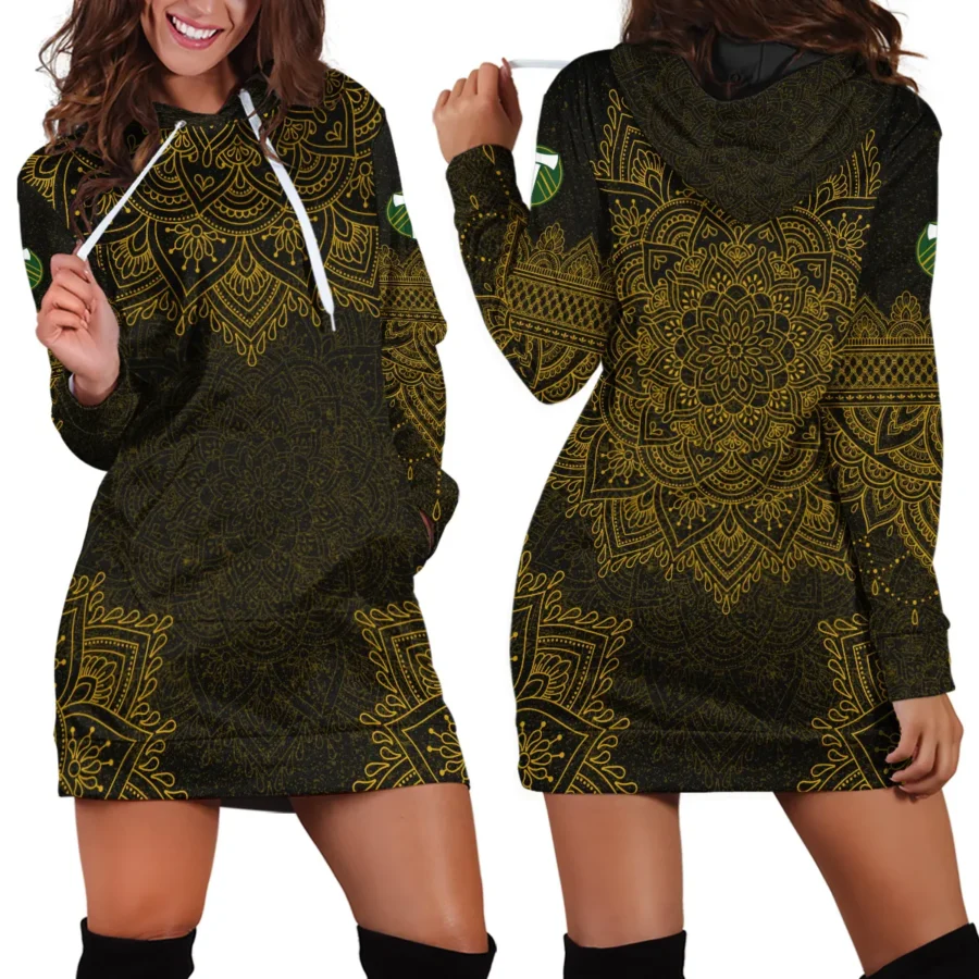 Mandala Pattern MLS Portland Timbers Exclusive All Over Prints BLMLS41024A2POR2HDR - Hoodie Dress