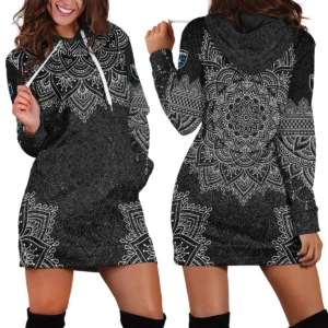 Mandala Pattern MLS San Jose Earthquakes Exclusive All Over Prints BLMLS41024A2SJ2HDR - Hoodie Dress