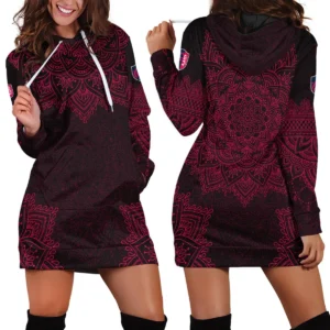 Mandala Pattern MLS St. Louis City Exclusive All Over Prints BLMLS41024A2STL1HDR - Hoodie Dress