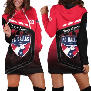 MLS FC Dallas Exclusive All Over Prints BLMLS51024A1DALHDR - Hoodie Dress