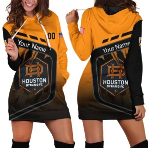 MLS Houston Dynamo Exclusive All Over Prints BLMLS51024A1HOUQHD - 1/4 Zipper Hoodie