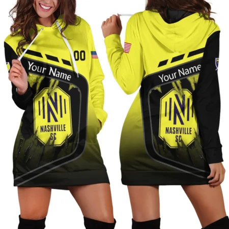 MLS Nashville SC Exclusive All Over Prints BLMLS51024A1NSHHDR - Hoodie Dress