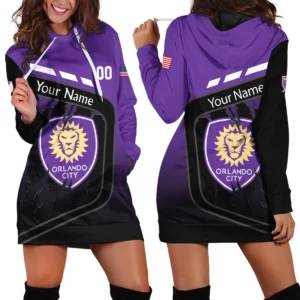 MLS Orlando City Exclusive All Over Prints BLMLS51024A1ORLHDR - Hoodie Dress