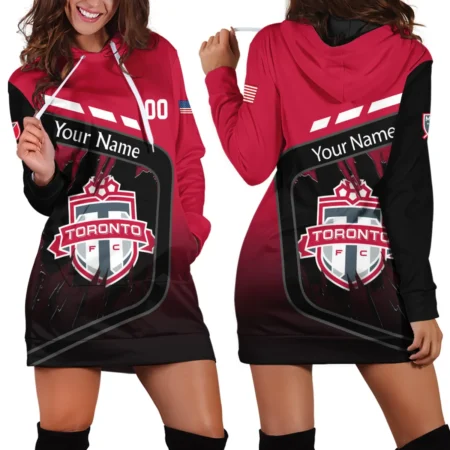 MLS Toronto FC Exclusive All Over Prints BLMLS51024A1TORHDR - Hoodie Dress