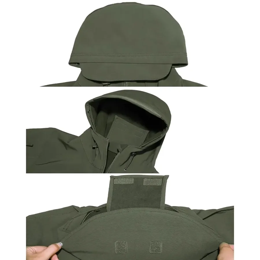 Cobra Golf Masters Tournament Exclusive Logo Hooded Military Tactical Jacket HOMT231024A01CBTJ - ArmyGreen