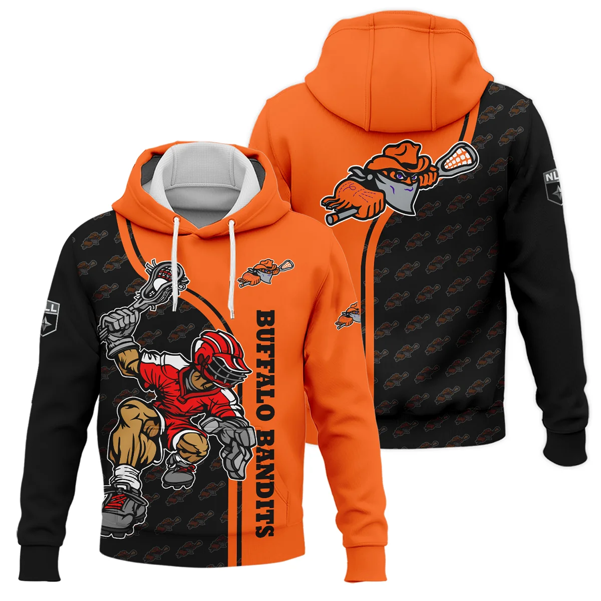 Color Lacrosse Player Background Hoodie Colorado Mammoth NLL All Over Prints HONLL290724A01COLHD