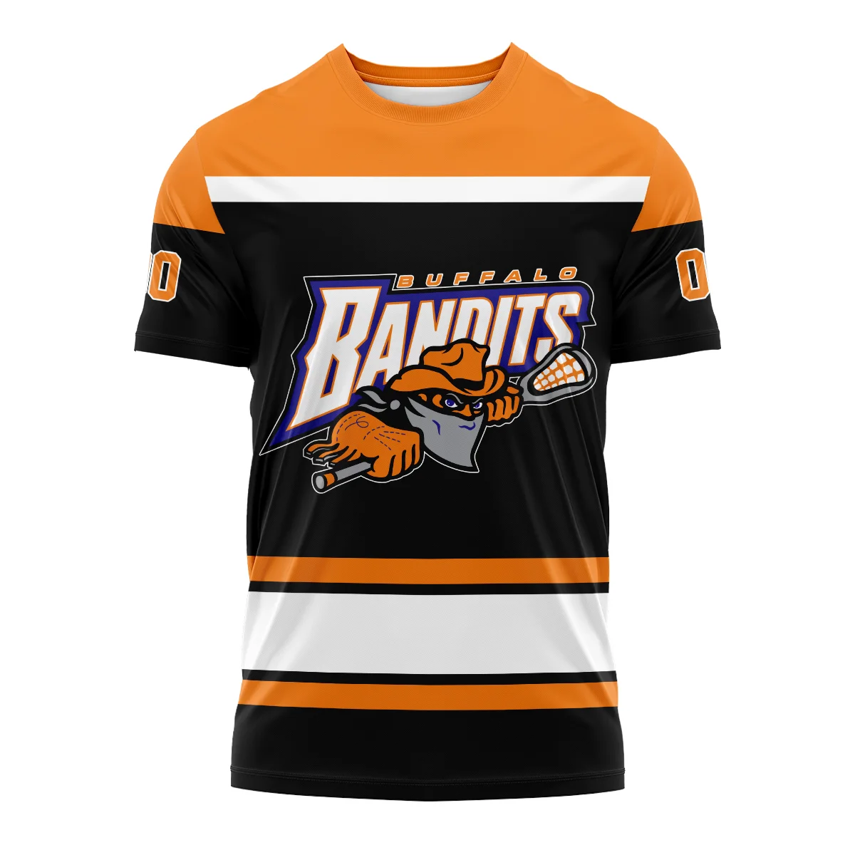 Color Mix Bacground T-Shirt Buffalo Bandits NLL All Over Prints HONLL270724A01BUFTS