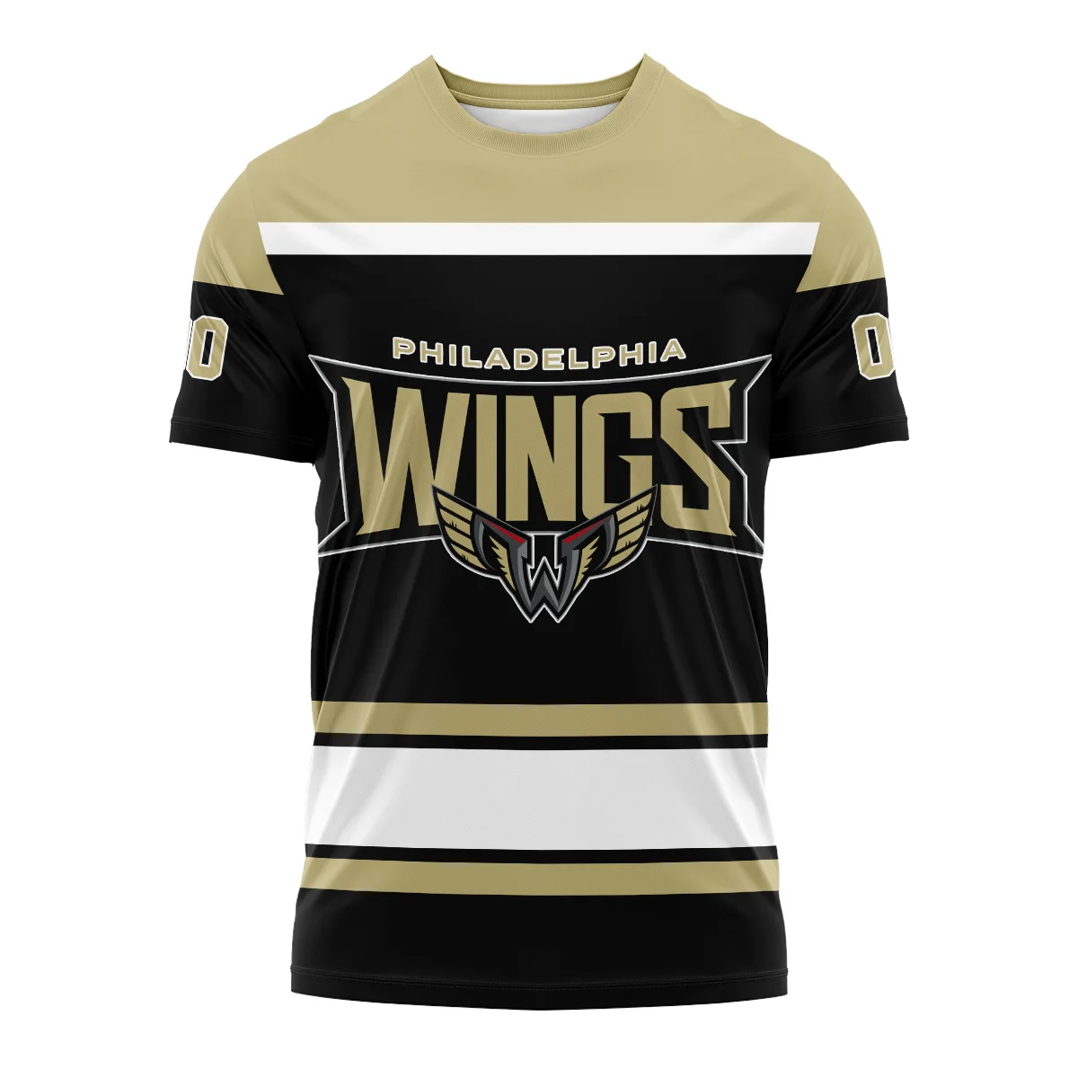 Color Mix Bacground T-Shirt Philadelphia Wings NLL All Over Prints HONLL270724A01PHITS