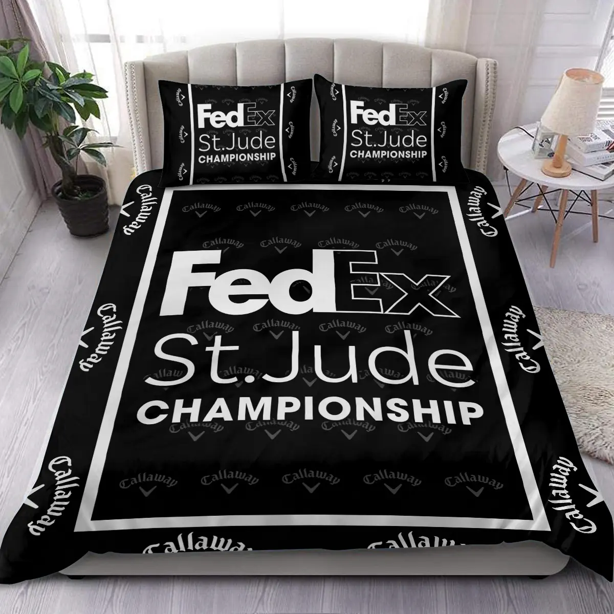 FedEx St. Jude Championship Tournament Callaway Brand Exclusive Logo All Over Prints BLFED221024A01CLWSJT - Bedding Set