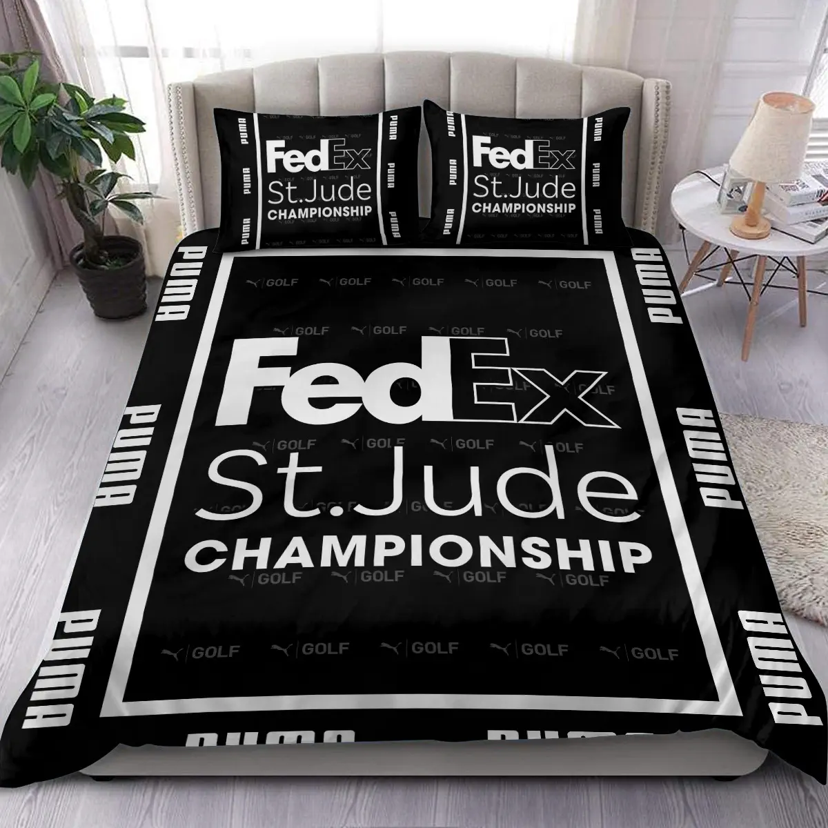 FedEx St. Jude Championship Tournament PUMA Golf Brand Exclusive Logo All Over Prints BLFED221024A01PUMSJT - Bedding Set