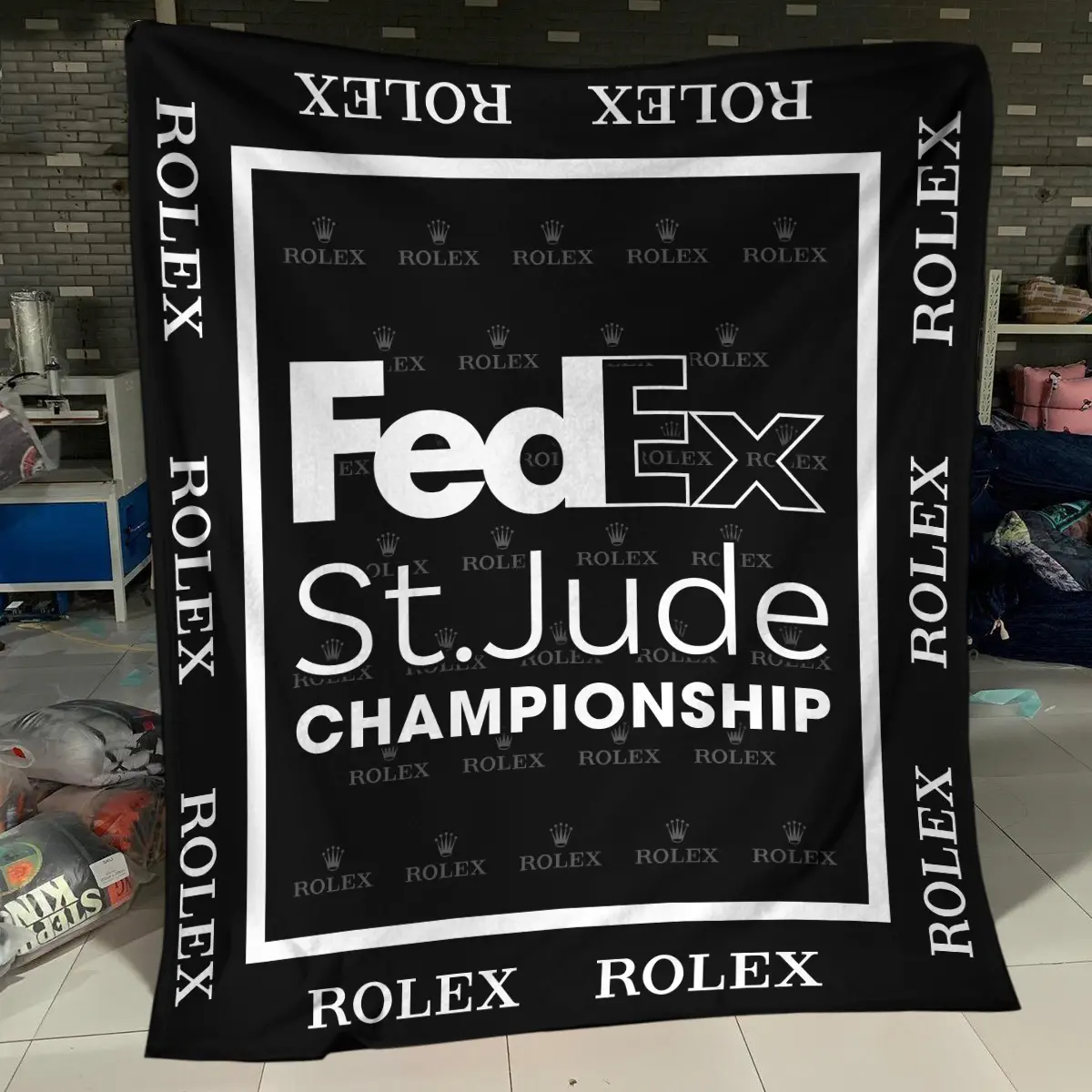 The American Express Golf Tournament Rolex Brand Exclusive Logo All Over Prints BLAEG221024A01ROXBLK - Blanket