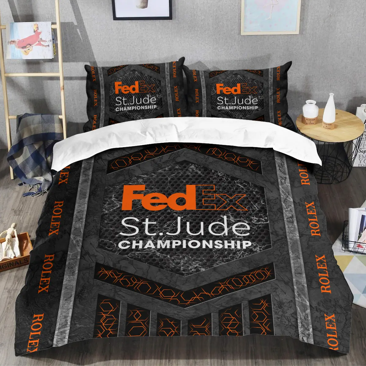 FedEx St. Jude Championship Tournament Rolex Brand Exclusive Logo All Over Prints BLFED231024A01ROXSJT - Bedding Set