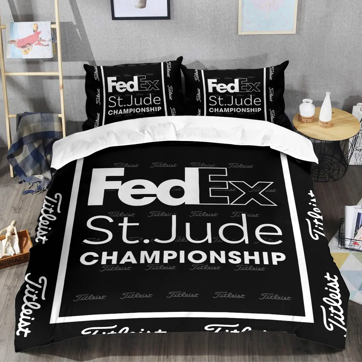 FedEx St. Jude Championship Tournament Titleist Brand Exclusive Logo All Over Prints BLFED221024A01TLSJT - Bedding Set