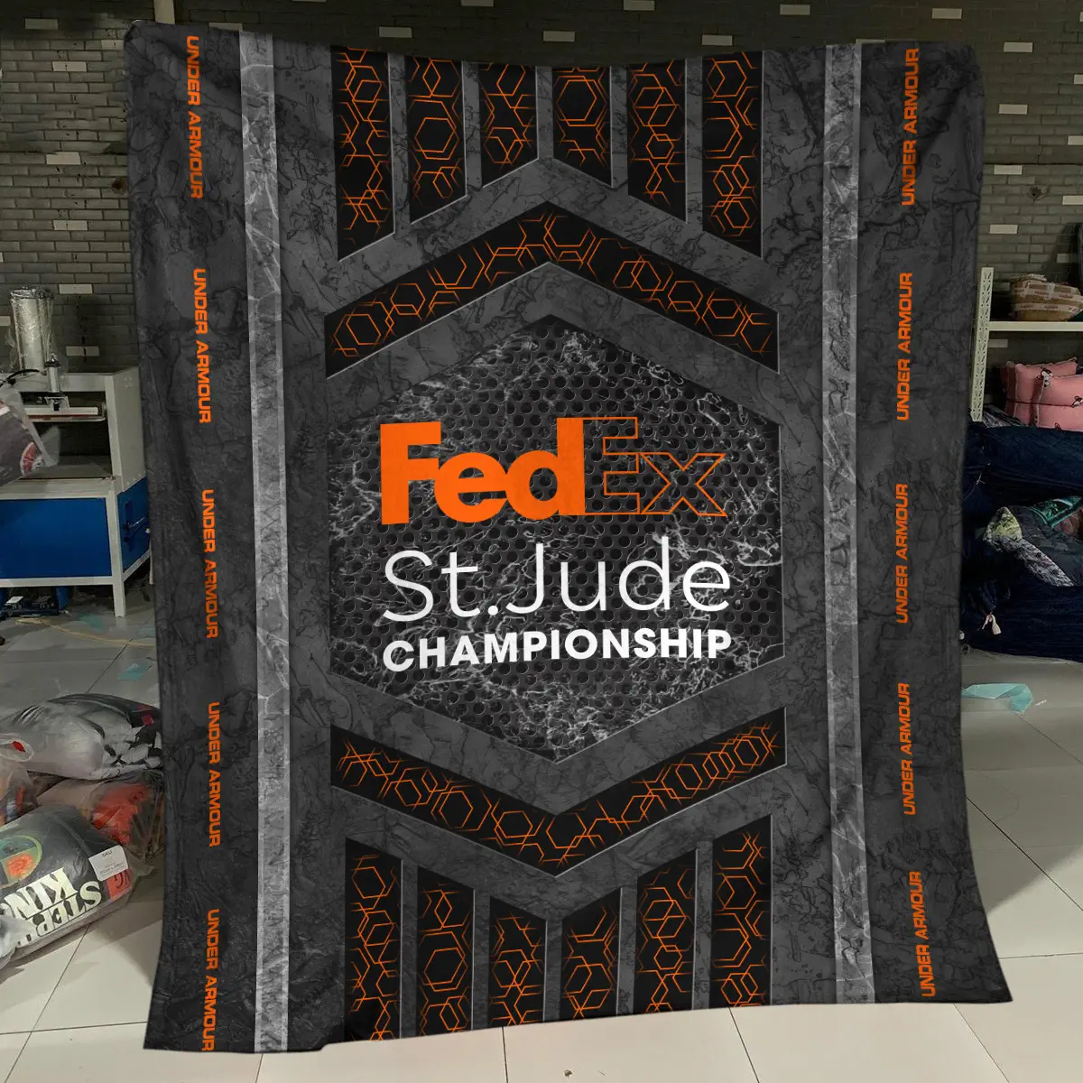 FedEx St. Jude Championship Tournament Under Armour Brand Exclusive Logo All Over Prints BLFED231024A01UASJT - Bedding Set