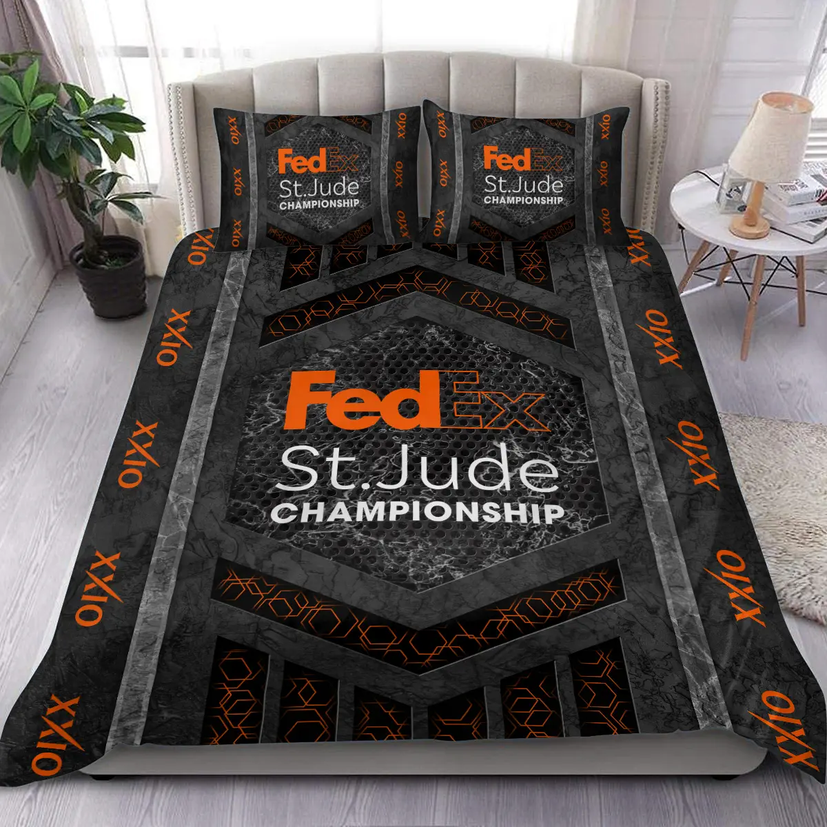 FedEx St. Jude Championship Tournament XXIO Brand Exclusive Logo All Over Prints BLFED231024A01XXBLK - Blanket