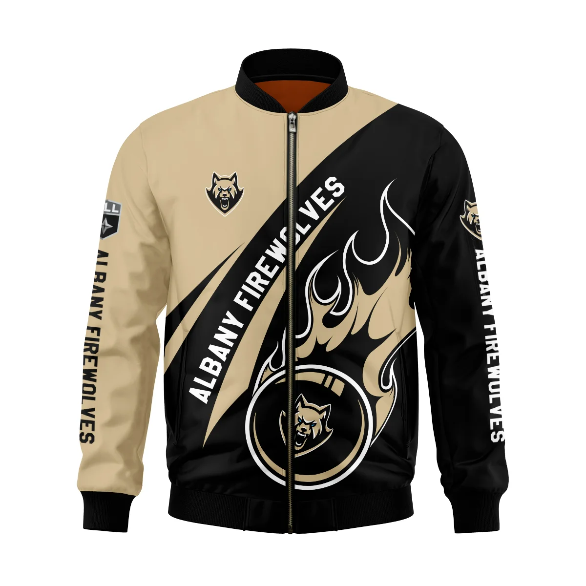 Gift For Fans Bomber Jacket  Albany FireWolves National Lacrosse League All Over Prints HONLL260724A01ALBBB