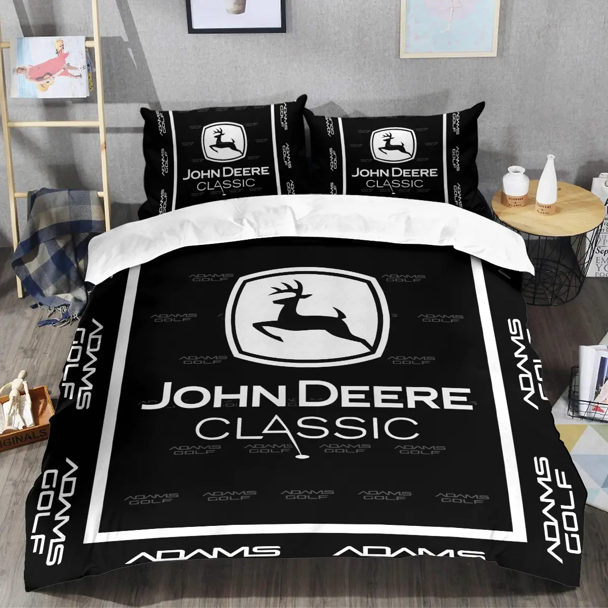 John Deere Classic Tournament Adams Golf Brand Exclusive Logo All Over Prints BLJDC221024A01AGSJT - Bedding Set