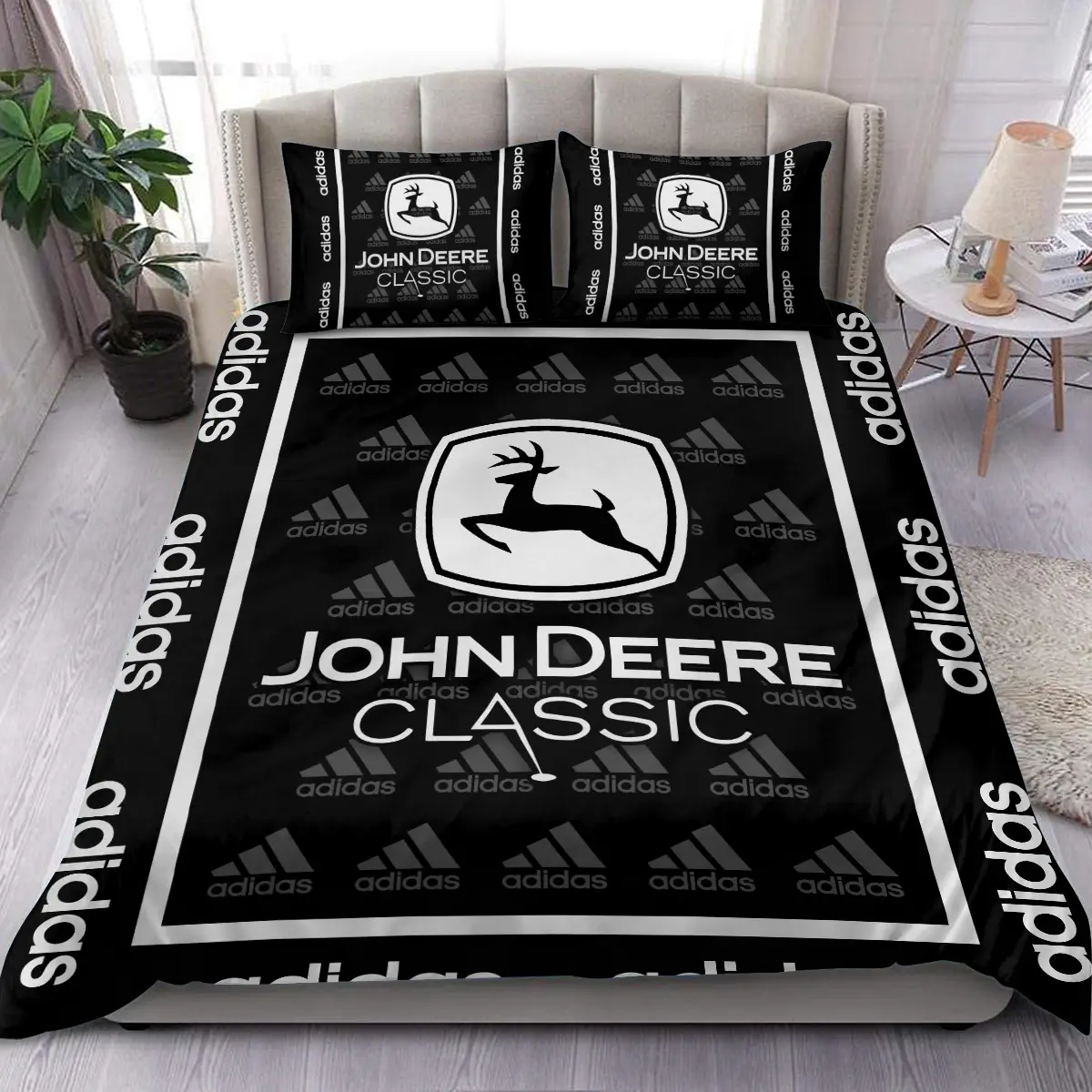 John Deere Classic Tournament Adidas Brand Exclusive Logo All Over Prints BLJDC221024A01ADSJT - Bedding Set