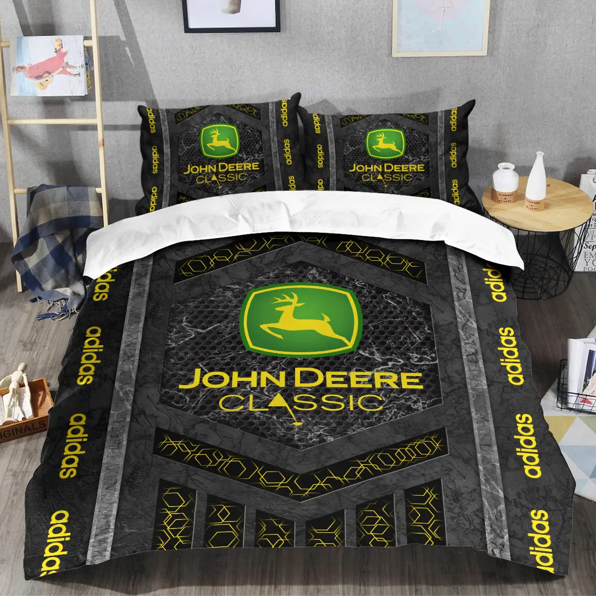 John Deere Classic Tournament Adidas Brand Exclusive Logo All Over Prints BLJDC231024A01ADSJT - Bedding Set